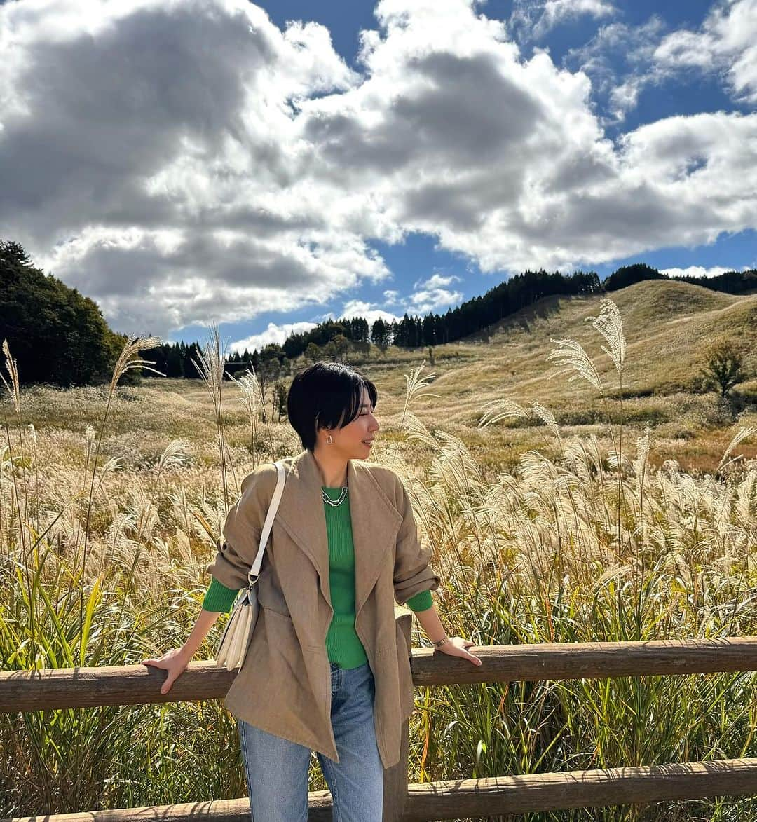 古賀陽子さんのインスタグラム写真 - (古賀陽子Instagram)「ススキの高原🌾 天国のよう😇✨✨ Pampas grass plateau. It’s like a utopia🌾 ・  #砥峰高原 #ススキ #薄野 #ススキの高原 #絶景 #絶景写真 #絶景スポット #アナログ絵 #油絵 #人物画 #portrature #アート #アーティスト #アートワーク #アートコレクター #作品 #絵画のある暮らし #絵のある暮らし #ギャラリー #oilpaintingartist #japaneseartist #artistsoninstagram #oiloncanvas #art #artwork #gallery #artist #exhibition #古賀陽子」10月24日 19時37分 - y.koga7