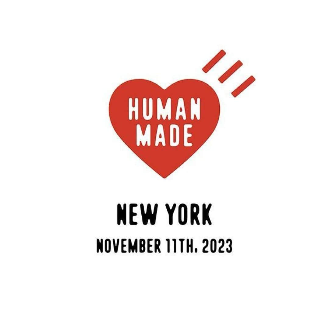 KAWSONEのインスタグラム：「Repost from @humanmade • HUMAN MADE will be holding a pop up store in New York City starting 11/11/2023. More information coming soon.」