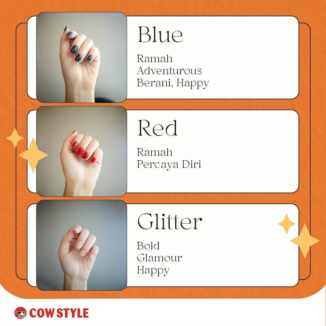 COWSTYLEIDさんのインスタグラム写真 - (COWSTYLEIDInstagram)「Kata orang memilih warna cat kuku itu tergantung dari energi & mood kamu loh. Apapun warnanya, kalau kamu punya kulit sehat pasti mood kamu lebih baik😊 + kuku kamu juga terlihat lebih cantik 💅✨ + makin percaya diri.  Makanya pakai body soap dari Cow Style ya yang siap bikin kulit kamu sehat 24/7 ✨  Kalau sekarang mood kamu yang mana nih?   #cowstyleindonesia #cowstylebeauty #skincare101 #kuku #kecantikankulit」10月24日 20時02分 - cowstyleid