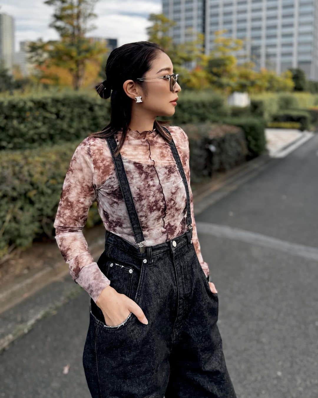 のインスタグラム：「lunch coordinate🍂💞  #ootd #fashion #coordinate  #code #outfit  #japan #japanesegirl #コーデ  #私服 #コーデ #コーディネート #ファッション #ままコーデ #ママファッション #ママコーデ」