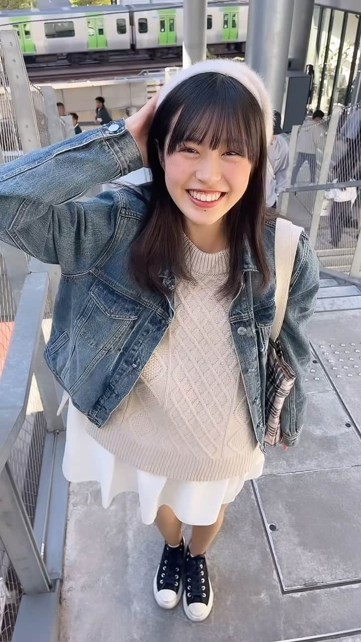 武上陽奈のインスタグラム：「またまた宮下パーク！✨️  ちゃんとハマっちゃいました…🙈💕︎  また遊びに行きたいな〜！  #宮下パーク#渋谷#Shibuya#楽しい！#ハマる#マイブーム！#幸せ#Happy#階段#ベレー帽#お気に入り#可愛い！#Japan#JapaneseGirl#16歳#16yearsold#スターダストプロモーション#スターダスト#JK#FJK#女子高生#武上陽奈」