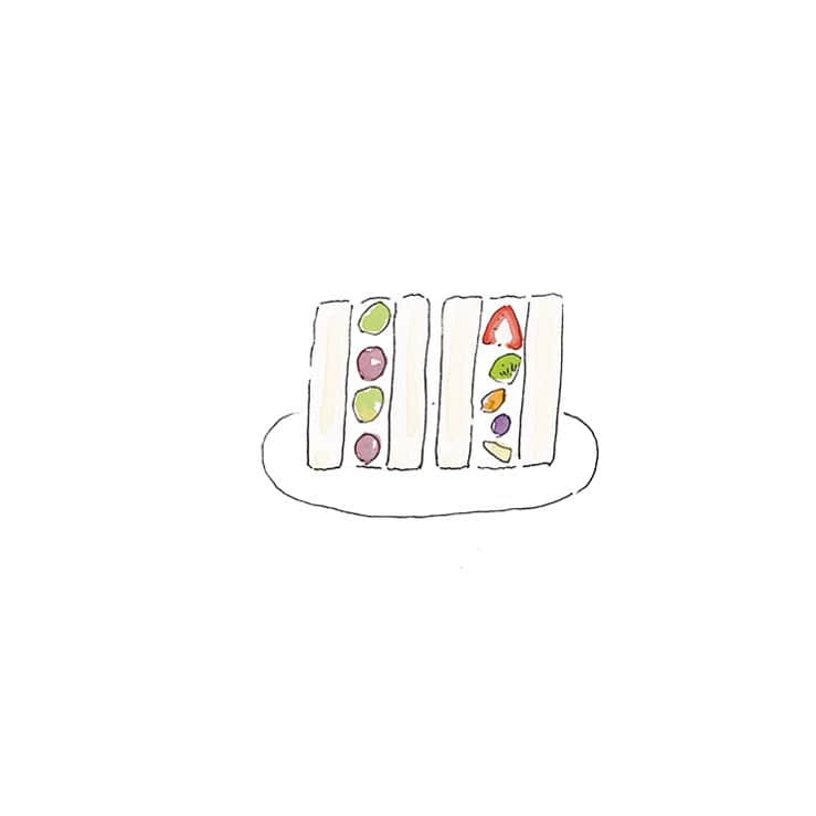 ハルペイさんのインスタグラム写真 - (ハルペイInstagram)「😳 誘惑度数強✨ . #フルーツサンド #fruitsandwich  . #食べ物イラスト #サンドイッチ #harupei#ハルペイ#doodle#draw#drawing#illustrator#illustration#japan#絵#雑貨#湘南#イラスト#イラストレーター#ゆるい」10月24日 20時46分 - harupeipei