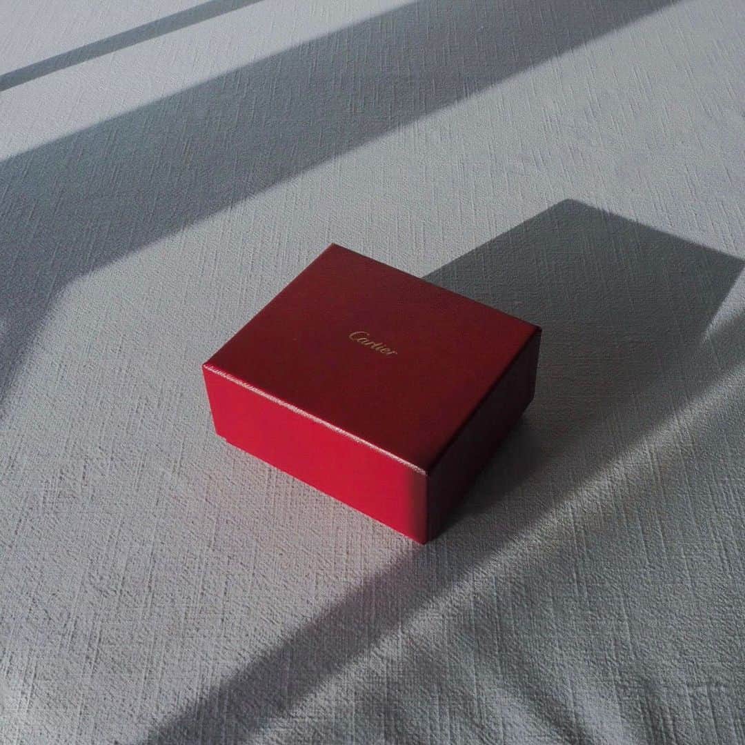 naho_7のインスタグラム：「. I like not only orange boxes but also red ones haha🎁  #cartier #cartierlove #cartiertrinity #cartierearrings #カルティエ #トリニティ #カルティエトリニティ」