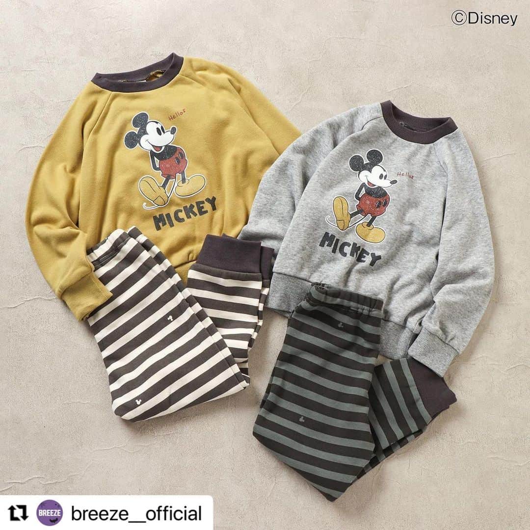 エフオーオンラインストア 子供服のインスタグラム：「F.O.Online Storeでも販売中⭐️  #Repost @breeze__official ・・・ 【DISNEY collection】 ディズニーコレクションから秋冬に着たい新作のパジャマが入荷しました！ おうちでリラックスする時もミッキーと一緒♪   ■ディズニーキャラクター ミッキーマウス パジャマ (J458083) ￥3,630(税込)　80cm-140cm   ▼オンラインストアはこちら @foonline   #DISNEY #ディズニー #ディズニーコーデ #ミッキー #ミッキーマウス #mickey#ブリーズ #breeze #ブリーズキッズ #キッズ服 #子ども服  #リンクコーデ #ブリーズコーデ」