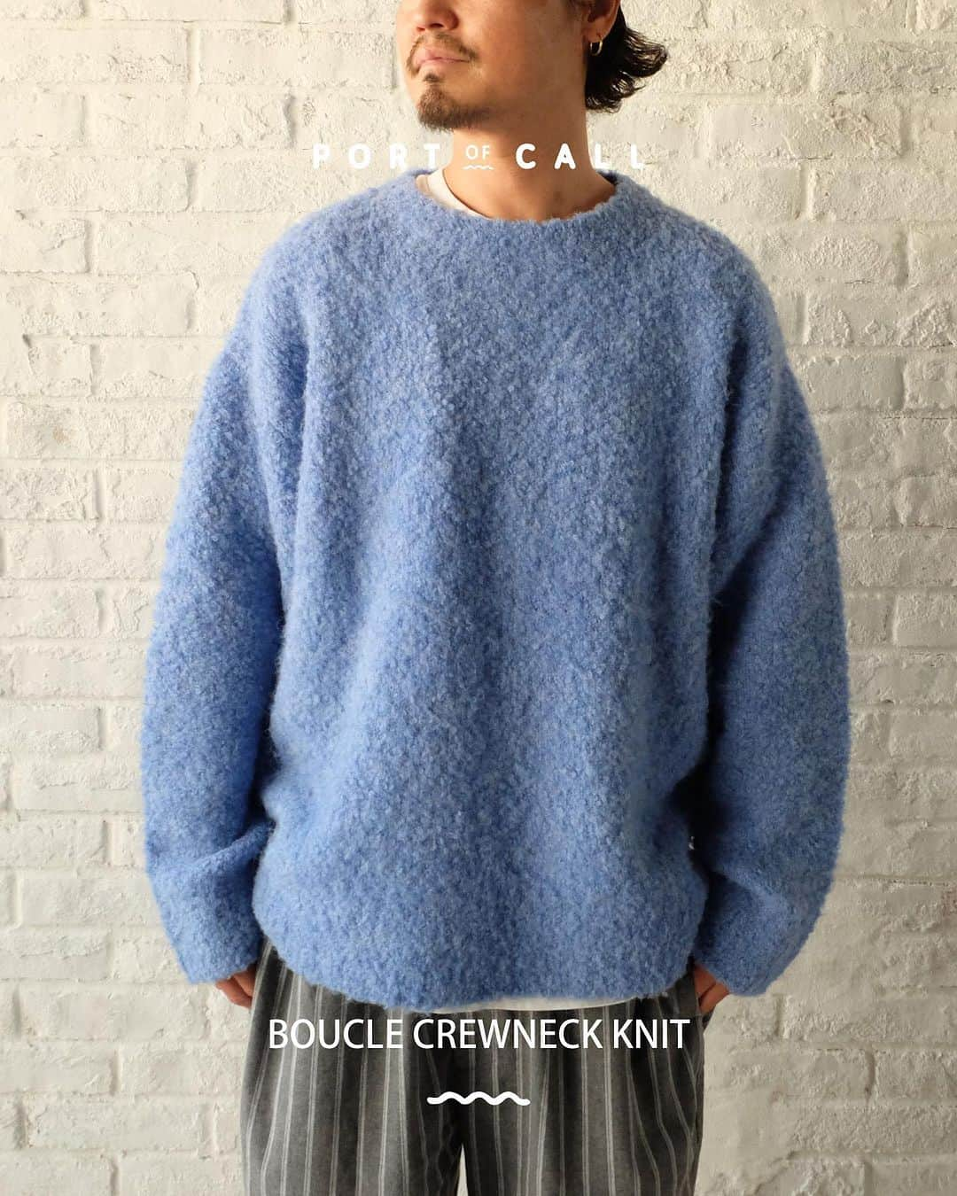 ロイアルさんのインスタグラム写真 - (ロイアルInstagram)「••• BOUCLE Crewneck Knit ¥14,080(tax in.) @roial_intl  ふんわりとした柔らかな風合いが特徴のブークレニットはスタッフもヘビロテの一推しアイテム。リラックス感のある首周りの抜け感も個人的に推しポイントです。白混じりのブラーな色味なのでどんな色味のアイテムとも合わせ易いのも嬉しい。色で迷ったら両方持っておいて正解のやつです😎 @roial_intl  #roial #ロイアル #california #西海岸 #アメカジ #カップルコーデ  @poc_official_info #potofcall #ポートオブコール ・ 【🏷一覧】 #coastalstyle #サスティナブル #banksjournal #crticalslide #tcss #tonyalva #西海岸 #オーストラリア #ootd #スタイリング #海外ファッション #大人カジュアル #カジュアルスタイル #サーフスタイル #アメカジ #シティボーイ #ストリートファッション #メンズファッション#メンズコーデ #ニット #クルーニット #ニットコーデ」10月24日 12時02分 - roial_intl