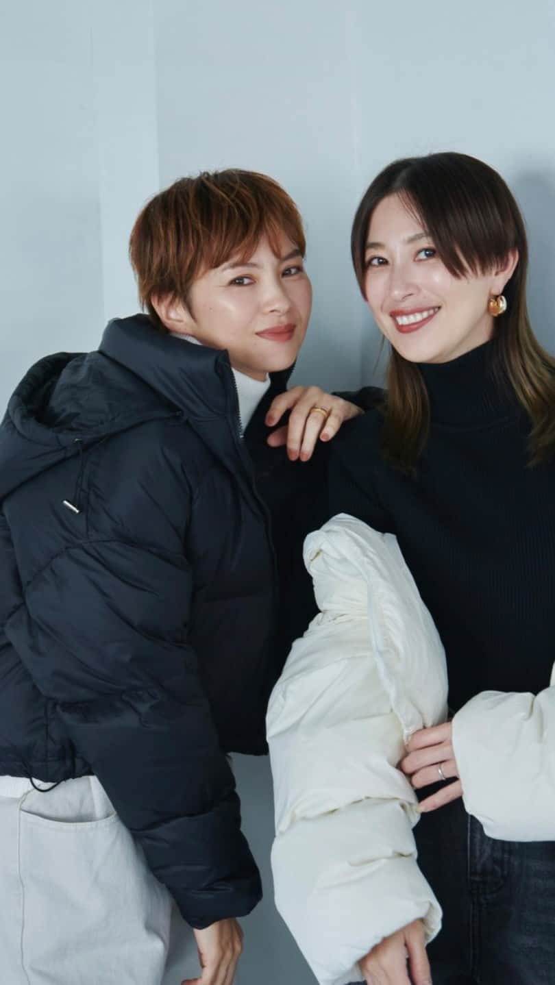 今宿麻美のインスタグラム：「@sh_ki_jp  コラボアイテムご紹介♡  ★10月25日(18時)〜11月3日 受注販売開始‼︎  ◉ダウン ◉リュック ◉小さめ2wayバック  ぜひとも、ご覧くださいませ🫶  迷う〜！！！」