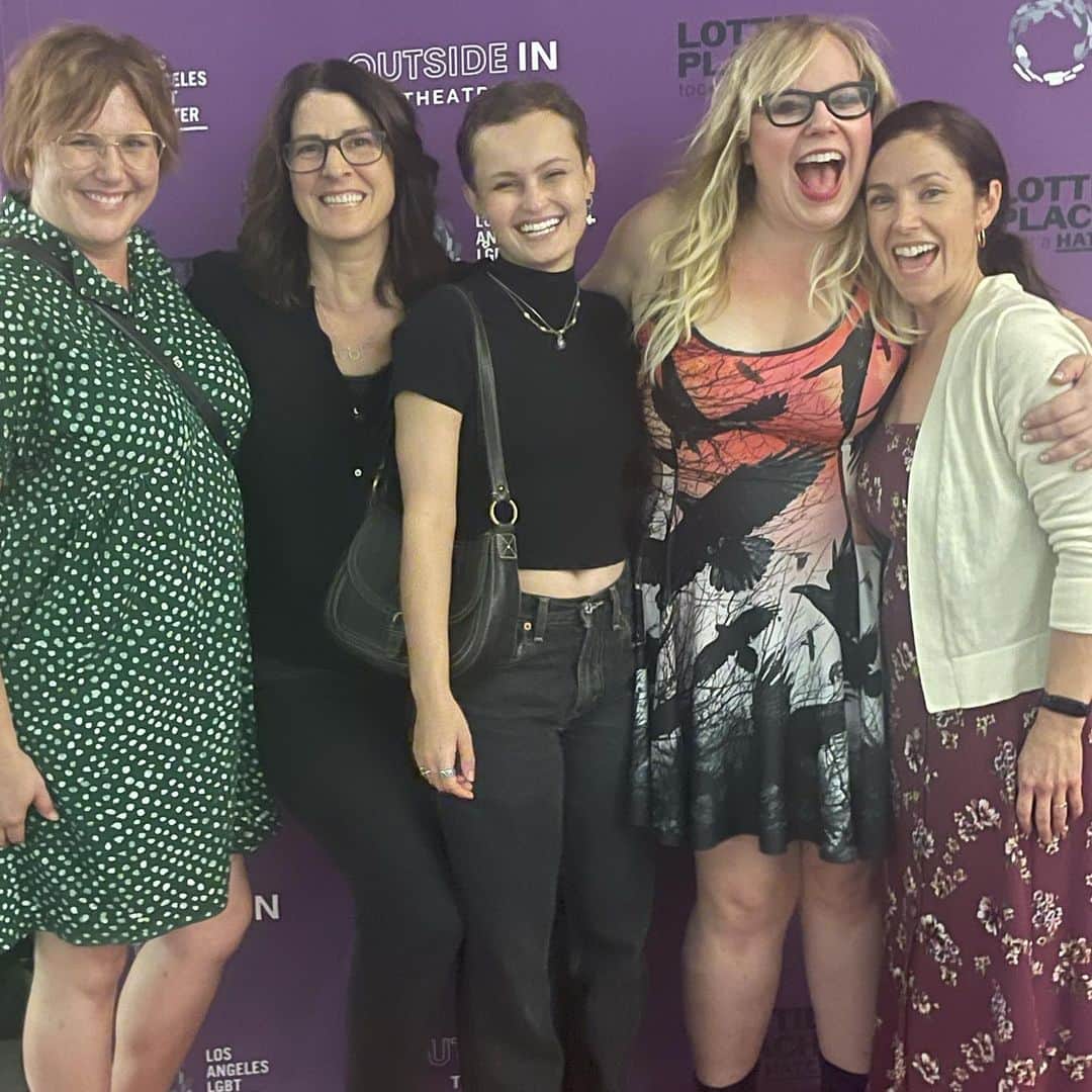 カーステン・ヴァングスネスのインスタグラム：「Sweet Lady @theatreofnote Angels came to #lottieplatchetttookahatchet @lalgbtcenter @outsideinthtr There’s a real joy in making stuff and having folks come see stuff you made and a real thing about holding tightly to your feminine tribe.」