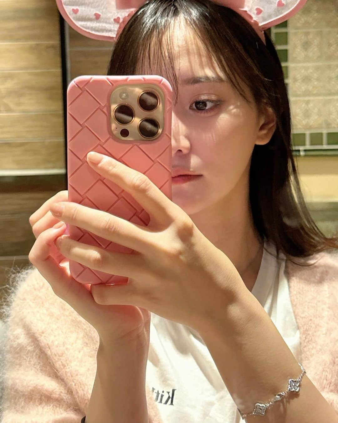 永尾まりやのインスタグラム：「でぃずにーらんど🩷のといれ🐒」