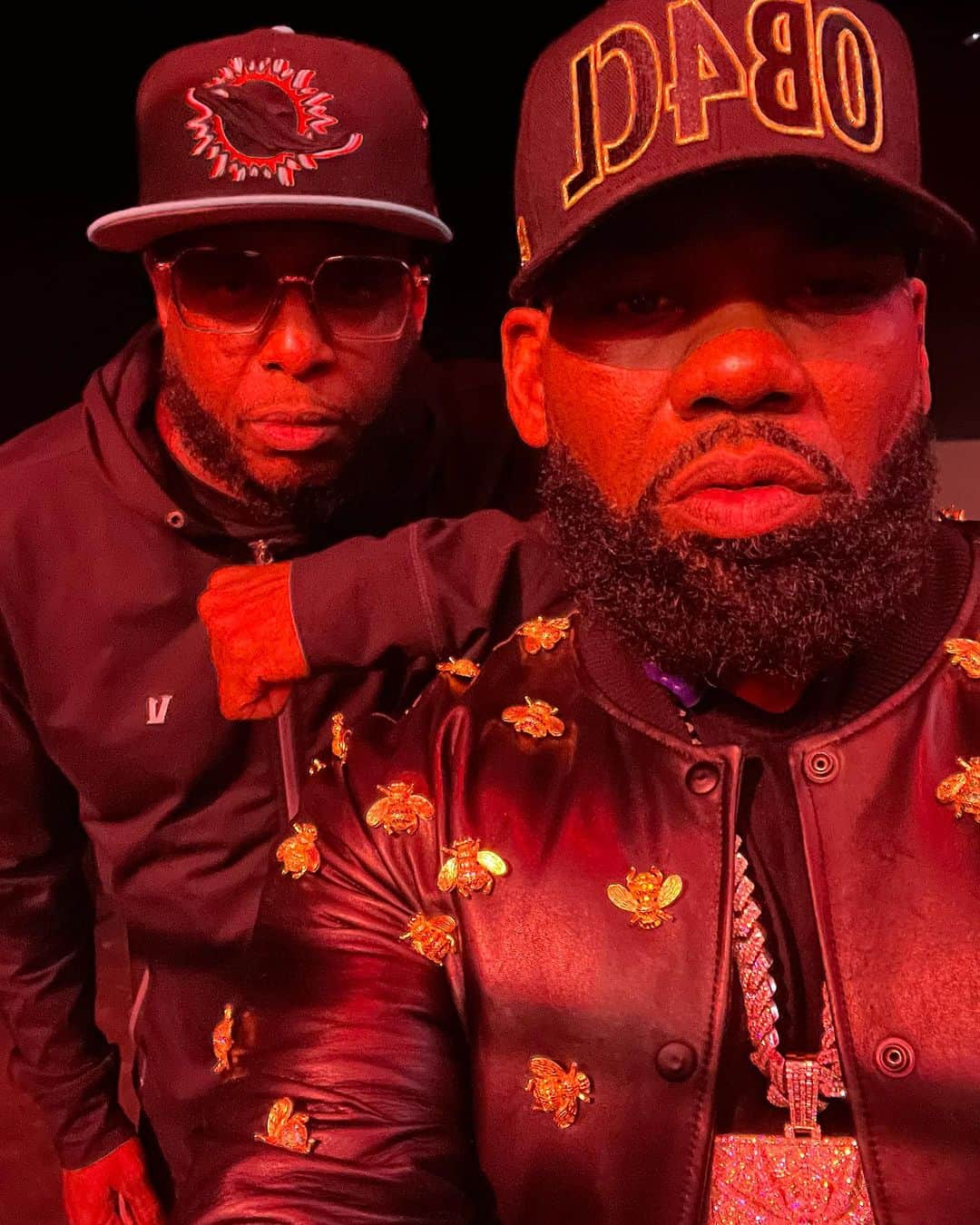 レイクウォンのインスタグラム：「chef and @talibkweli caught a quick build session backstage . peace fella ! thankyou for joining us on the new york state of mind shine tour.  all love.」