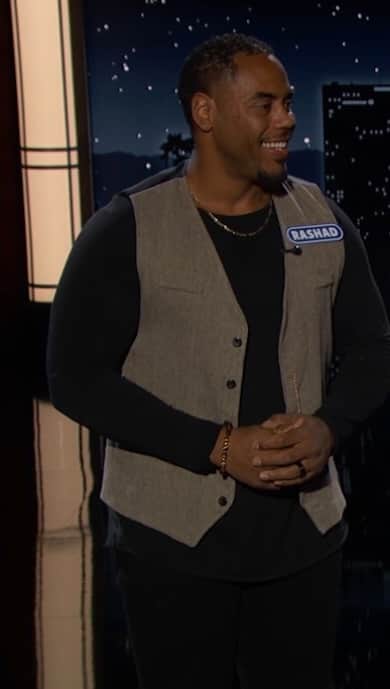 ラッシャッド・ジェニングスのインスタグラム：「@RashadJennings gets a chance to redeem himself after his epic game show fail! @WheelofFortune #PuentinTarantino」
