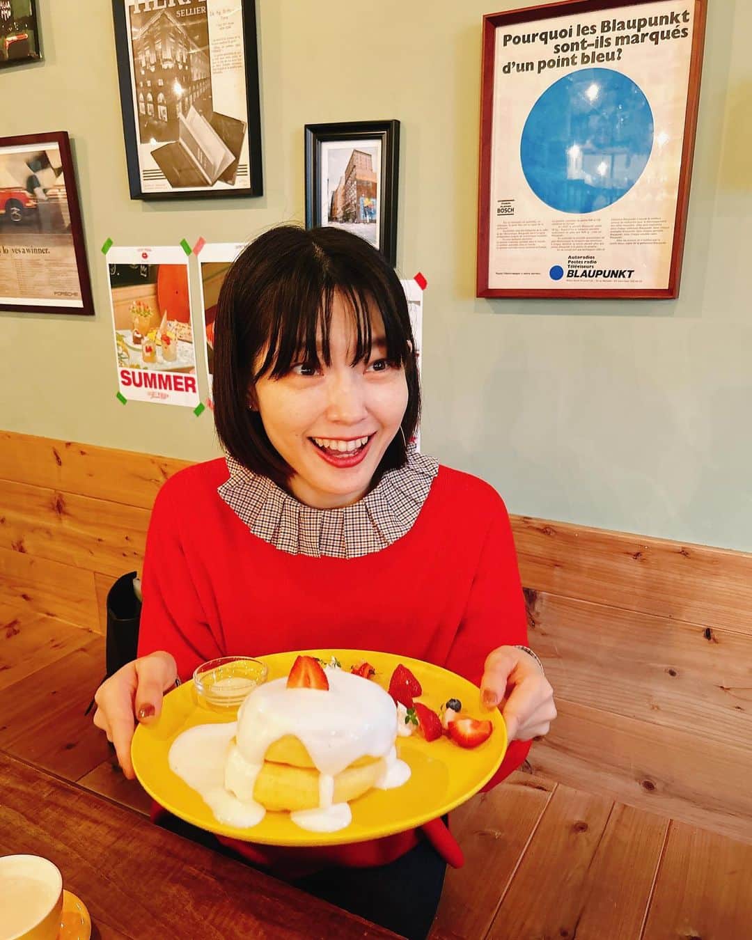森貴美子さんのインスタグラム写真 - (森貴美子Instagram)「ふわんふわんなパンケーキのカフェ連れて行ってもらった🥞❤️  #cafe  #tokyocafe  #신오쿠보 #新大久保」10月24日 15時44分 - morikimi_morikimi