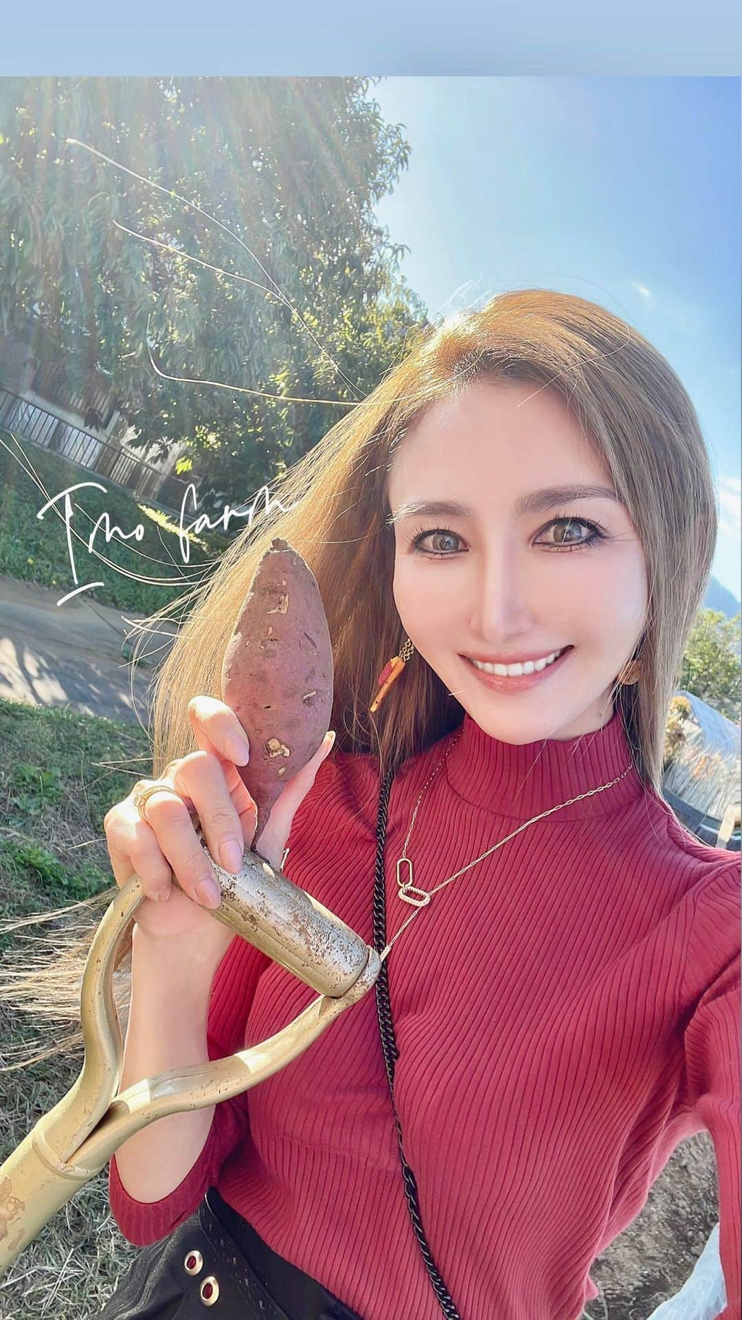 鈴木絢子のインスタグラム：「・ 【厚木農学校🍠特別講演会】 素晴らしい秋晴れだった週末🍁  　厚木自然栽培農学校主催 　特別講演会＆BBQ  ゲスト登壇させていただきました🤗✨  特別講演の、元農林水産省＆東大大学院教授の 鈴木宣弘教授の講演や自然栽培についてのお話も とても勉強になりました✨  日本の食料自給率は先進国の中ででも最低の水準で、 有事にも備えがない危機的状況。 食料自給率を上げるべく農業の担い手を増やすこと、 安心して食べられる国産の農産物をたくさん消費する 良いサイクルを作ることが大切です💡  そこで私のさつまいも自給自足生活も、 意味があることだと再認識することができ、、、🥳 より身近なさつまいもを気軽に栽培できる方法を 伝えていけたらと思いました🙌🍠🍠  午後は無農薬・無肥料で育てる自然栽培により、 収穫されたさつまいもや野菜をたっぷりいただく BBQ大会開催🍠✨✨  先日フジテレビ #土曜はナニする ⁉️でご紹介した さつまいもたちもこちらの菊子農園さんから 提供いただいた自然栽培紅はるかです🍠✨  著書コグマダイエットにも掲載している #コグマタッカルビ をBBQで実践☺️  紅はるかの自然な甘さが辛さとマッチして🌶 秋晴れの屋外で食べることで美味しさもひとしお✨  お茶の水女子大のかぼちゃさんこと🎃 尾崎さんが代表を務める#学生団体いろり  次世代を担う東京農大生の皆さんなどなど、、 学生さんとも交流できて🌟  ウクレレを聴きながらのチルなBBQは ナチュラルLIFE＆癒し効果抜群でした✌️☺️✨✨ ・ ・ ・ #厚木自然栽培農学校主催 #特別講演会 #さつまいも #芋掘り #さつまいもレシピ #さつまいもダイエット #農業女子 #農業男子 #学生団体 #農業 #自然栽培 #農園 #チル #自給自足 #秋 #秋BBQ #chillout #🍠 #🎃 、」