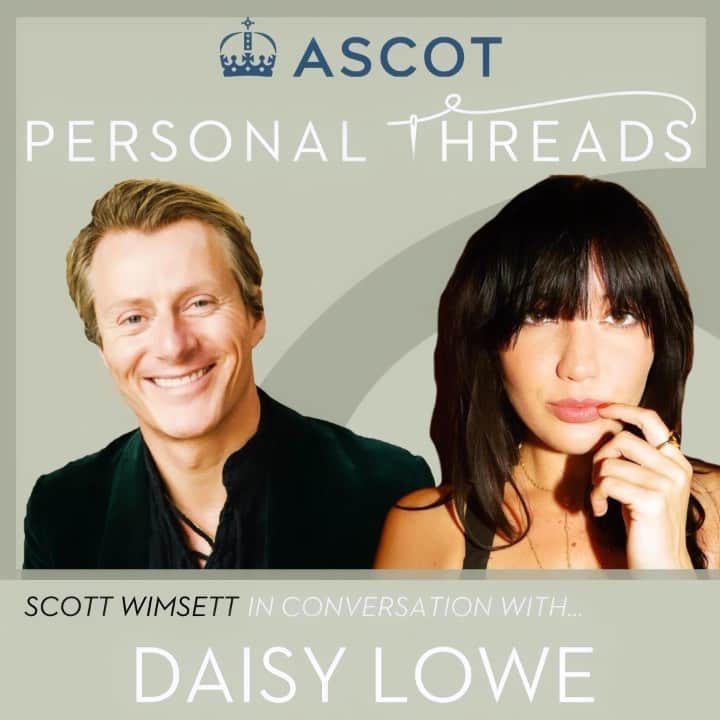 デイジー・ロウのインスタグラム：「I am delighted to share the episode of #PersonalThreads podcast with @ScottWimsett is LIVE - I thoroughly enjoyed our chat discussing my journey through fashion, body positivity, and more. Thank you @AscotRacecourse for making it happen. Available on all major podcast platforms today 🩷  Let me know what you think 🩷」