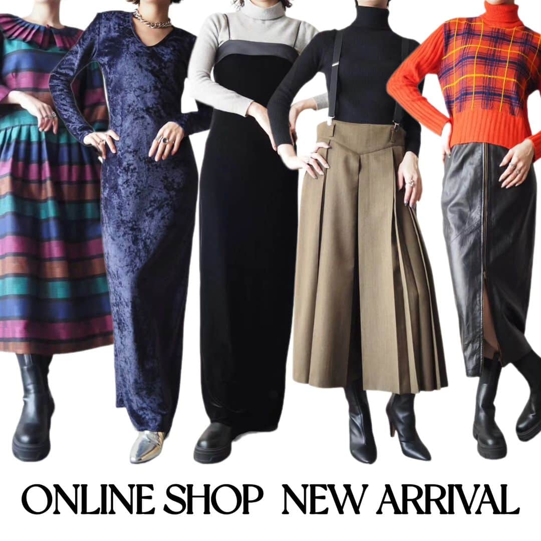 吉祥寺 古着屋 Orfeoのインスタグラム：「【10/24 20:00〜 ONLINE SHOP・NEW ARRIVAL】  #orfeo #kichijoji #tokyo #vintage #used #fashion #coordinate #outfit #オルフェオ #吉祥寺 #東京 #古着 #古着屋 #レディース古着 #吉祥寺古着屋 #コーディネート #スタイリング  . . ONLINE SHOP掲載商品のお問い合わせはONLINESHOPからのメール、またはインスタグラムのプロフィール記載のメールアドレスよりお願いいたします ショッピングリンク無しのインスタグラム、ストーリー掲載商品も個別に通販承りますのでメール(orfeokichijoji@yahoo.co.jp)にてお問い合わせください」