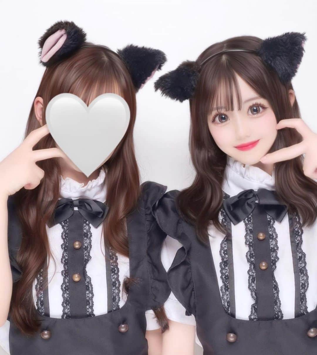 佐野実咲のインスタグラム：「猫になってきた🐈‍⬛アイドリー加工強くない?  今日から矯正始まったんだけどかゆいし痛いしかなり限界🥹  #05 #fyp #コスプリ #プリクラ」