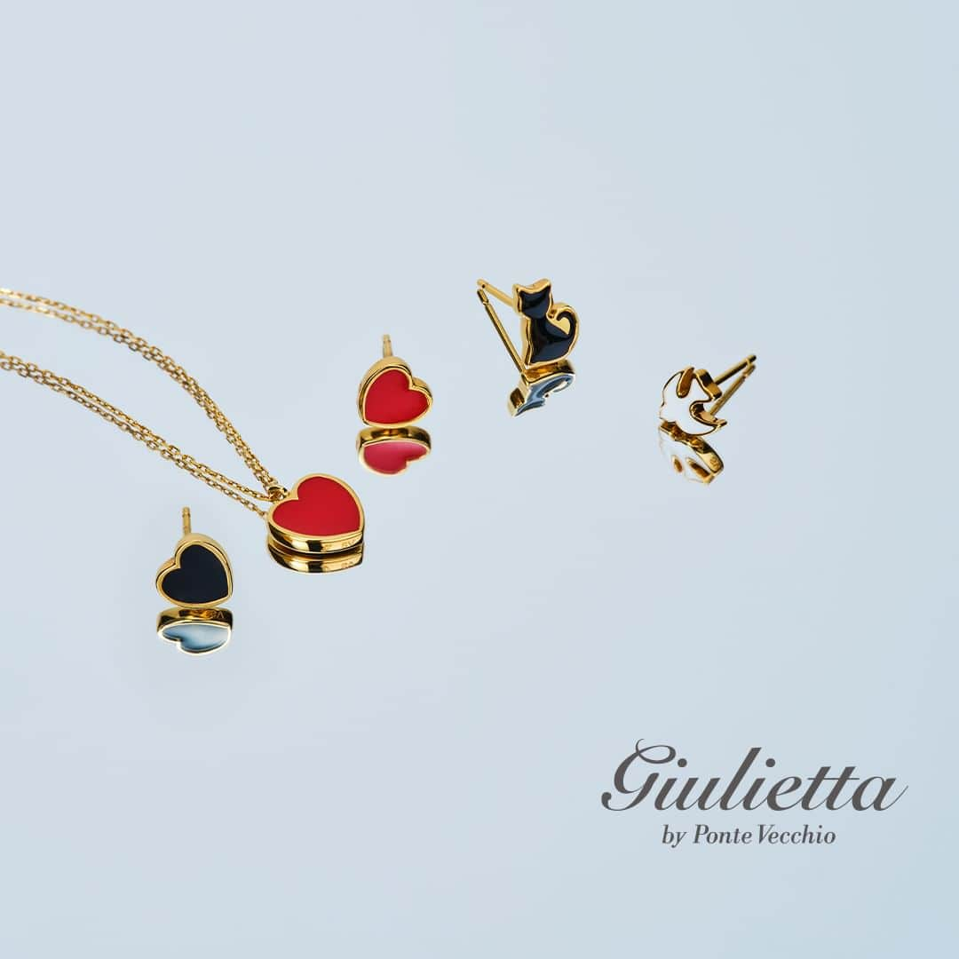 pontevecchioのインスタグラム：「． 妹ブランド「giulietta by Ponte Vecchio（ジュリエッタ バイ ポンテヴェキオ）」の新作ジュエリー。 ※一部店舗限定の商品です。取り扱い店舗は最下部に記載しております。 ． 色鮮やかなエナメルが印象的な、ネックレスと片耳用ピアスが登場しました。 リバーシブル仕様のネックレスや、左右でお好きなものを自由に選べるピアス。 お好みに合わせて、さまざまな組み合わせでお楽しみいただけます。 ． ▼「giulietta by Ponte Vecchio」の公式Instagramアカウントはこちら。ぜひご覧ください。 @giulietta_by_pontevecchio ． 【商品詳細】 写真左から ピアス（片耳用） ■素材　SV925（YGプレーティング） エナメル ■品番　GL2324P002XXSYE ■価格　16,500円（税込） ． ネックレス ■素材　SV925（YGプレーティング） エナメル  ■品番　GL2324N001XXSYE ■価格　16,500円（税込） ※2024年3月31日までの期間限定スペシャルプライス ． ピアス（片耳用） ■素材　SV925（YGプレーティング） エナメル ■品番　GL2324P001XXSYE ■価格　16,500円（税込） ． ピアス（片耳用） ■素材　SV925（YGプレーティング） エナメル ■品番　GL2325P001XXSYE ■価格　16,500円（税込） ． ピアス（片耳用） ■素材　SV925（YGプレーティング） エナメル ■品番　GL2326P001XXSYE ■価格　16,500円（税込） ． 【取り扱い店舗】 ポンテヴェキオ 松屋銀座店 ポンテヴェキオ 池袋西武店 ポンテヴェキオ そごう横浜店 ポンテヴェキオ ジェイアール名古屋タカシマヤ店 ポンテヴェキオ 大丸京都店 ポンテヴェキオ 梅田阪急店（2023年10月27日～12月31日までの期間限定） ポンテヴェキオ 大丸梅田店 ポンテヴェキオ 大阪髙島屋店 公式オンラインショップ マルイウェブチャネル Amazon BIJOUPIKO 岡山店 BIJOUPIKO 徳島本店 ． #ポンテヴェキオ#ジュリエッタバイポンテヴェキオ#pontevecchio#giuliettabypontevecchio#ハート#ハートモチーフ#アニマルモチーフ#ねこ#ねこモチーフ#鳥モチーフ#動物モチーフ#蓓琪奥」