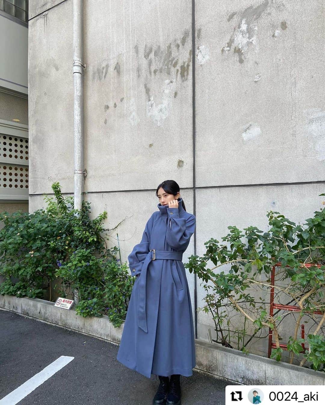 MURUAのインスタグラム：「#Repost @0024_aki with @use.repost ・・・ 激カワロングコートげとった  ・・・ 着用アイテムは商品タグ or TOPのURLからチェック ▶︎▶︎ @murua_by_staff  #murua #murua_snap #ootd #ootdfashion #coordinate #fashion #murua2023aw」