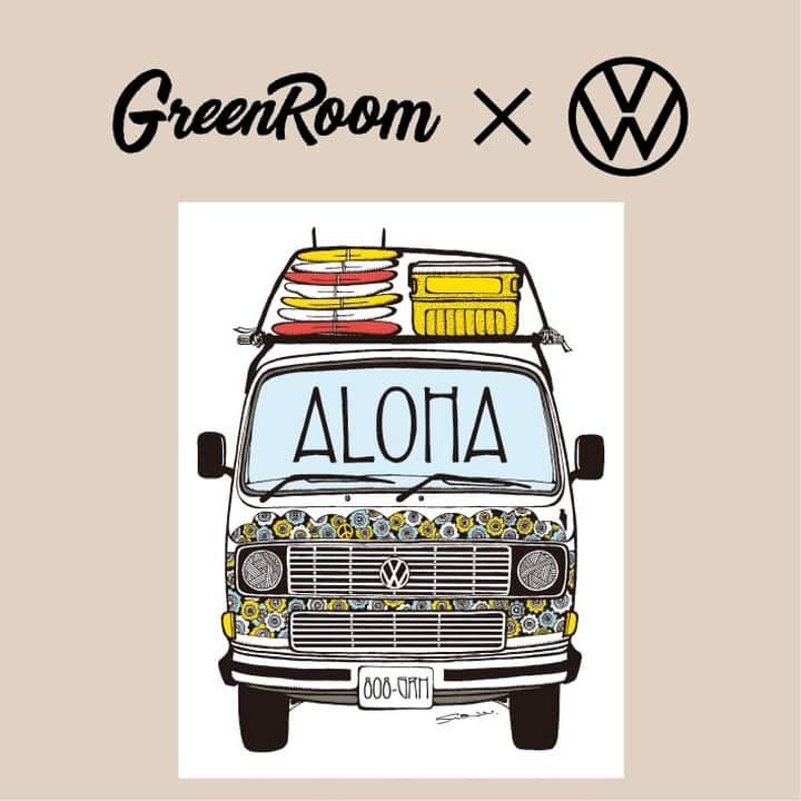 フォルクスワーゲンのインスタグラム：「＼ 🏄‍♀️ @greenroomgallery × Volkswagen 🚗 ／ ART COLLECTION プレゼントキャンペーン第④弾 🖼  4人目のアーティストは、独自のアートワークの 世界観で多方面で活躍中のSHO WATANABE氏(@sho_watanabe_)  グロメッツサーファーへのサポートなどを 熱心に行うなど​サーフカルチャーに精通する WATANABE氏の作品の中から 今回は、Type2（ワーゲンバス）をモチーフにした GREENROOMオリジナル作品”ALOHA BUS”を 抽選で5名様にプレゼント🎁​ 特別なオリジナルフォトフレームも付いてきます✨  詳しくはプロフィールの「キャンペーン」ハイライトを ご覧ください👆  応募期間: 2023年10月24日(火)〜11月13日(月)  #フォルクスワーゲン​ #ワーゲン #ワーゲンバス #ビートル #Volkswagen #VW #GREENROOM #ArtCollection #ALOHABUS #Surfculture #Beachculture #SHOWATANABE #渡部将」