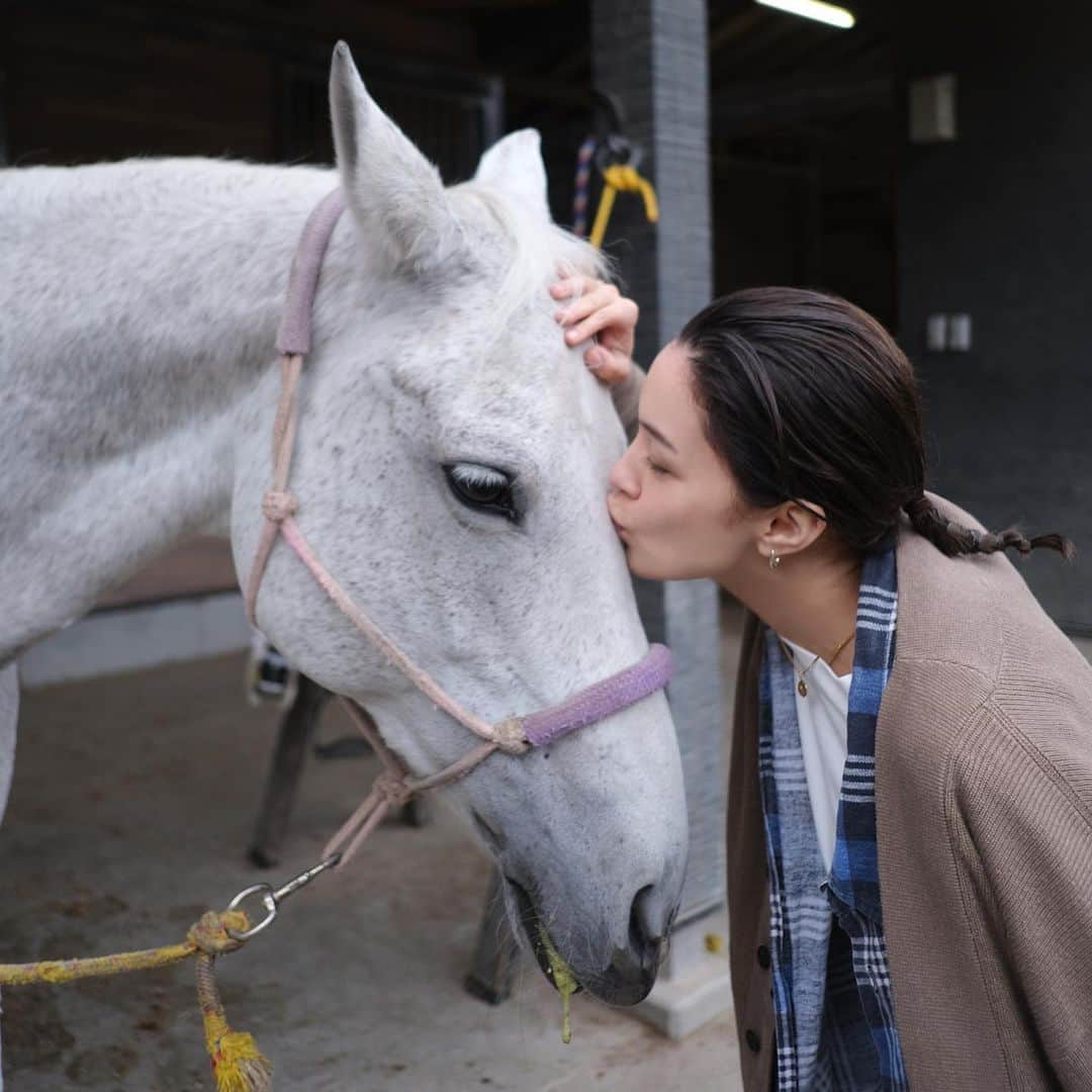 ステファニーさんのインスタグラム写真 - (ステファニーInstagram)「🐴🥕🌳🌟🇯🇵 先日、八ヶ岳の旅 八ヶ岳フォレストウェルネス＆エコツアーへ。 環境保護をしつつ、その自然を活かした体験ができる という、子供も大人も楽しめる時間でした！  1.2.3枚目　乗馬トレッキング #八ヶ岳ロングライディング @yatsugatake.longriding   乗馬をしながら大自然の中を散歩するという、贅沢な時間。 お馬さん大好き人間としては、なるべくコミュニケーションをたくさんとって、感謝を伝えてきました！ みんな優しい顔していて、みんな頬ずりしてくれた。 気持ちが伝わっていたら嬉しいなぁ。 元気で幸せに暮らしてね！！ (私が載せてもらったのは最年長の山吹ちゃん)  4.5枚目　伐採体験 有限会社天女山 @tennyosan  伐採というと環境に悪いイメージがあったけど、 傷んでしまった木を切ることで、新たな命を増やし、酸素を作るそうで、"かっこいい林業"をテーマとしているそうなのですが、みんなとてもかっこよかった！ 実際に伐採を体験したのですが、本当に貴重な経験でした。  6.7.8枚目　作業体験 #ファーマン井上農場  みんなで畑からほうれん草を採って調理して食べるという、なんともほっこりな時間。 実際に土に触れたり、みんなで一つのことをする時間は "心にいい"時間。 採れたてのほうれん草は美味しすぎて、生で食べるサラダもお味噌汁も美味しすぎた。(感動の顔、載せてます笑)  9.10枚目 宿泊先 #八ヶ岳グレイスホテル @yatsugatakegracehotel  満点の星空が見られる大人気のホテル。 星を見ることが大好きなので最高！！ 実はこの日は生憎の雨で見ることはできなかったけど… その代わりに室内でプラネタリウムを開催してくれました。 知らないことをたくさん学べて、クスッと笑うタイミングもあったり、宿泊するみんなで楽しい時間を過ごせました。 プラネタリウムでも充分なくらい綺麗だった！  そしてとにかくご飯が美味しくてビックリ！！ 特に山で採れた野菜がおいしすぎて、晩御飯も朝ご飯も最初から最後まで大満足。 また絶対来たいなと思いました☺︎。  まだまだ伝えたいことがたくさんなので、 もう一つ明日投稿するね！お楽しみに♡  #love #trip #travel #pr #八ヶ岳 #北杜市 #八ヶ岳観光」10月24日 19時09分 - steph_0928_