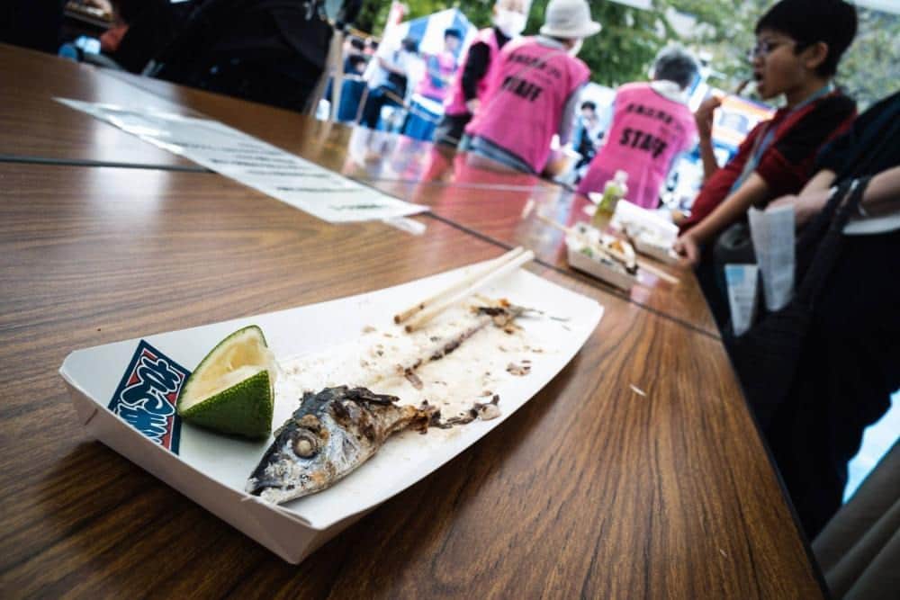 The Japan Timesさんのインスタグラム写真 - (The Japan TimesInstagram)「Japan’s annual haul of saury — sanma in Japanese — has plunged in recent years, pushing up prices and leading to concerns that the days of enjoying this fatty, tasty and cheap fish — a fall delicacy and source of myriad cultural and culinary references — may be coming to an end.  Before the pandemic, for example, the saury festival in Meguro typically offered around 5,000 free fish to over 30,000 visitors on a first-come, first-served basis. This year, only 2,000 could be sourced from the port of Kesennuma, a city in Miyagi Prefecture long known for its plentiful saury stocks.  A confluence of factors are behind the prized fish’s depleted catch, including overfishing in international waters and changing ocean conditions. However, experts remain somewhat unsure as to why the savory fish has suddenly become so rare in Japanese seas.  Click on link our bio to read more.  📸: Johan Brooks  #saury #fishing #climatechange #ocean #japan #festivals #environment #秋刀魚 #目黒さんま祭り #環境」10月24日 19時29分 - thejapantimes