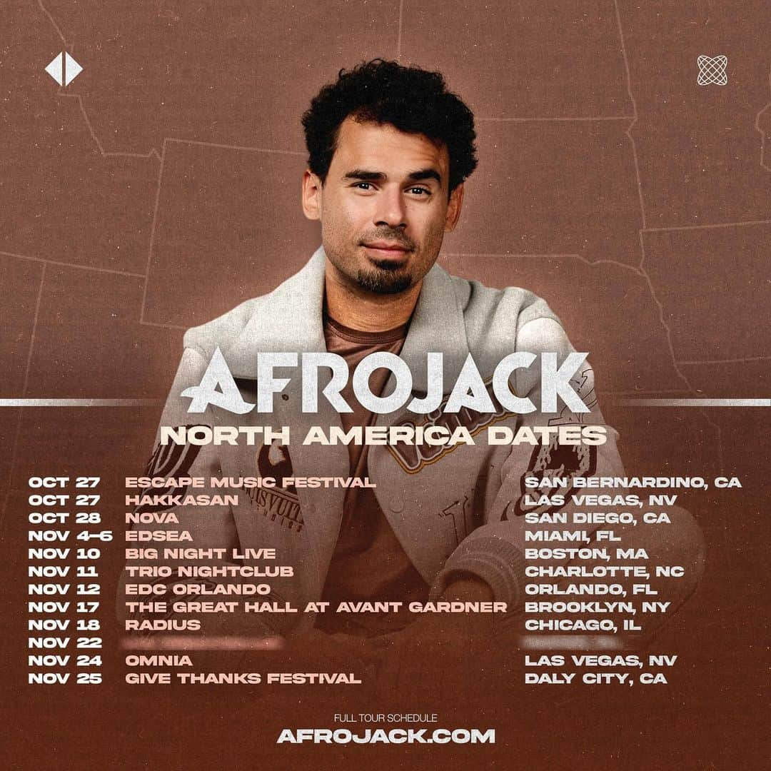 アフロジャックさんのインスタグラム写真 - (アフロジャックInstagram)「north america tour starts this friday!!!🇺🇸 where do we meet?👇🏼」10月25日 6時26分 - afrojack