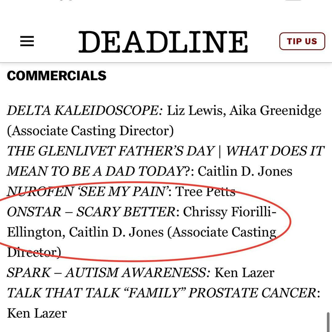 テイト・エリントンのインスタグラム：「I’m married to a 3 time Artios Awards nominee. Congrats @cdfioe !!!❤️  @csacasting #artiosawards #casting #castingdirector」