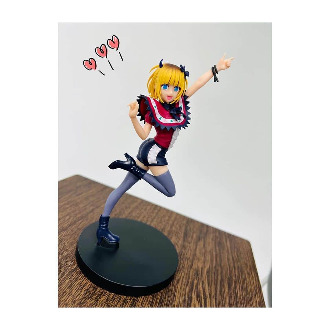 のインスタグラム：「⁡ ⁡ 【 推しの子 】公式YouTubeチャンネルに 新生B小町3人のフィギュアを紹介した BANPRESTOクレーンゲームレポート動画が 公開されています！ ⁡ 私たち新生B小町のキャストが、 フィギュア見てｷｬｯｷｬｯしたり、 クレーンゲームに挑戦します(ง ˙ω˙)ว 早くMEMちょのフィギュアが欲しいお…！ ⁡ 是非見てくださいねー😈🌟 ⁡ ⁡ #推しの子 ⁡ ⁡」