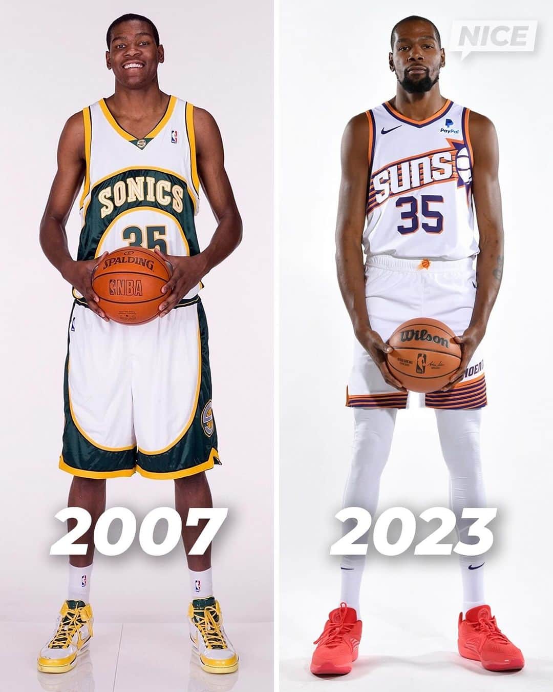 Nice Kicksのインスタグラム：「From rookies to superstars 🏀🌟 Year 1 ➡️ Now」