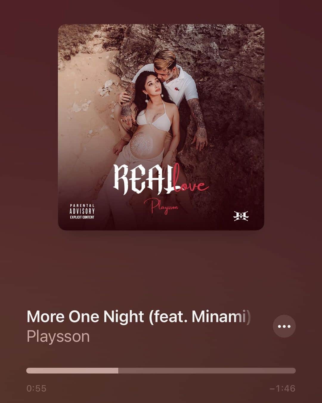 のインスタグラム：「PLAYSSON- More One Night feat. Minami ⭐️🌌🩷 OUT NOW」