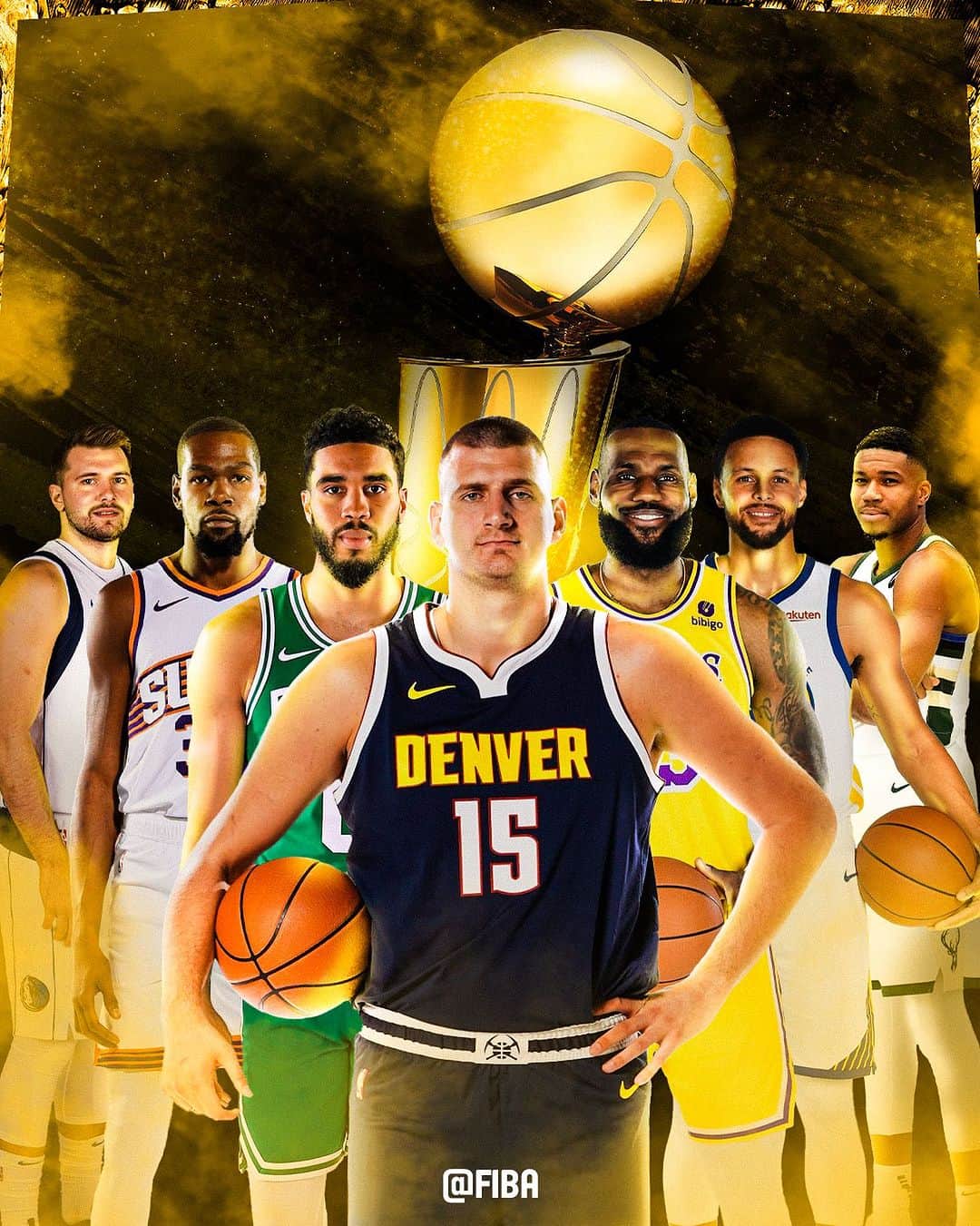 FIBAのインスタグラム：「Who’s winning it all in the @nba this season? 🔥」