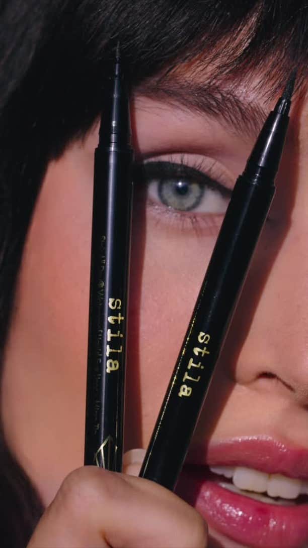 Stila Cosmeticsのインスタグラム：「Precise lines that never quit 🖤😉⁠ ⁠ The Stay All Day Dual-Ended Waterproof Liquid Eye Liner can do it all. Get yours now at StilaCosmetics.com 🛒⁠ ⁠ #Stila #StilaCosmetics #EyeLiner #WaterproofEyeLiner #LinedbyStila⁠」
