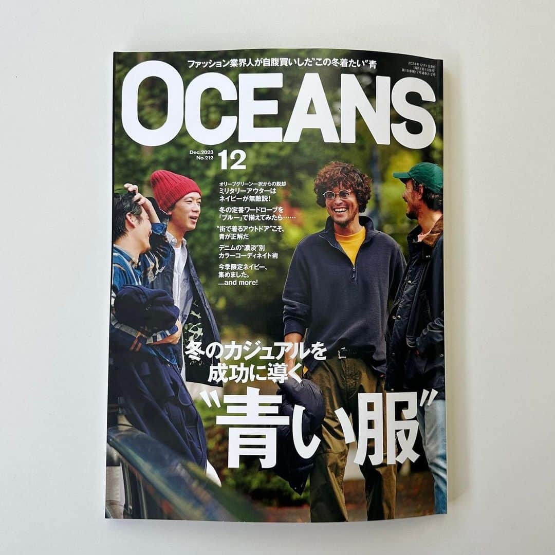 denham_japanのインスタグラム：「OCEANS DEC 2023 No.212 Voice from “Virgin to vintage” <愛せる服、着るを語る>  @oceans_magazine #oceansmagazine #fashionmagazine #denham #denhamjapan #series #根岸洋明 #連載 #オーシャンズ #12月号 #新作 #ヘリンボーンジャケット @hajime_hosogai_official @machamisoccer @ikueisoccerobteam @thespakusatsugunma_official」