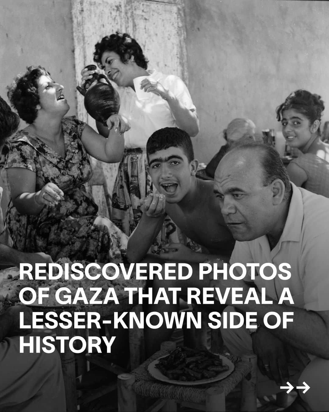 VICEのインスタグラム：「In the 1940s, Jerusalem-based photographer Kegham Djeghalian, who had himself fled from Armenia during the genocide, relocated to Gaza, which was then simply a Palestinian city on the Mediterranean coast. Eighty years and numerous wars later, Gaza and its surroundings have become among the most uninhabitable places on earth. The majority of local residents are unemployed and have limited access to water, electricity, food and medication. Plus, of course, they can’t leave.⁠ ⁠ But before a seven-year blockade brought Gaza to its knees, before Hamas took power, the city had a totally different cultural identity and feel, captured through the lens of Djeghalian’s camera. His 36-year-old grandson, Kegham Djeghalian Jr, an artist and stylist based in France, recently found three boxes containing some of his grandfather’s negatives and old photographs at his father’s home in Egypt.⁠ ⁠ Back in 2021, VICE met Kegham Jr  to talk about his family’s complex relationship with Gaza, migration and identity. The full gallery and interview are at the link in bio.」