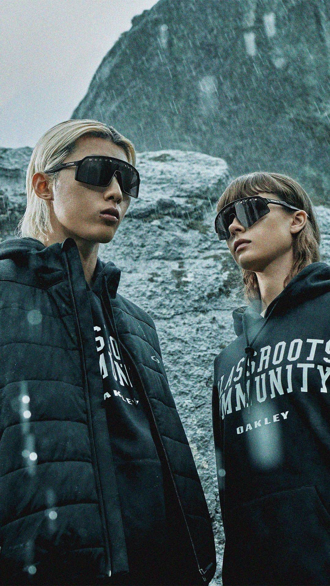 藤原ヒロシのインスタグラム：「Ditching Tokyo streets for rocky peaks. Oakley x FRGMT Season 7, dropping October 26.」