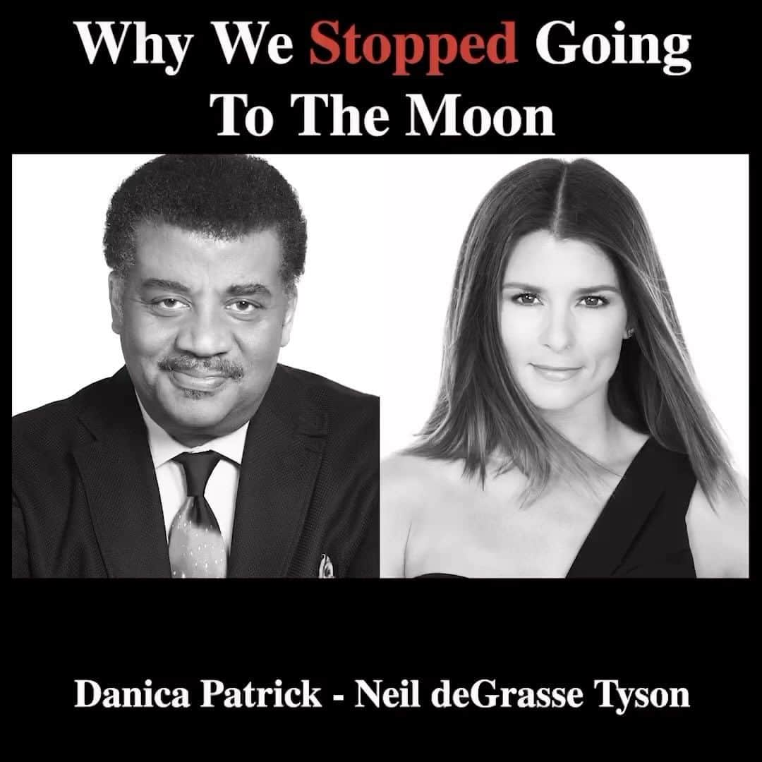 ダニカ・パトリックのインスタグラム：「I was so grateful that @neildegrassetyson did my podcast 4 years ago before it had even launched. It is still one of the most highly viewed today. He was maybe the 10th interview I had recorded and I only had 20 min to prepare due to last min timing changes. SO!….. I had a lot more time to prepare for round 2! • We spent a good chuck of time on the moon, meteor impact potential, the Big Bang and so much more! He make science comprehensive with his amazing analogies and I appreciate that! He’s also basically a comedian!  • Check out his new book - To Infinity and Beyond. Let’s go! 🚀」