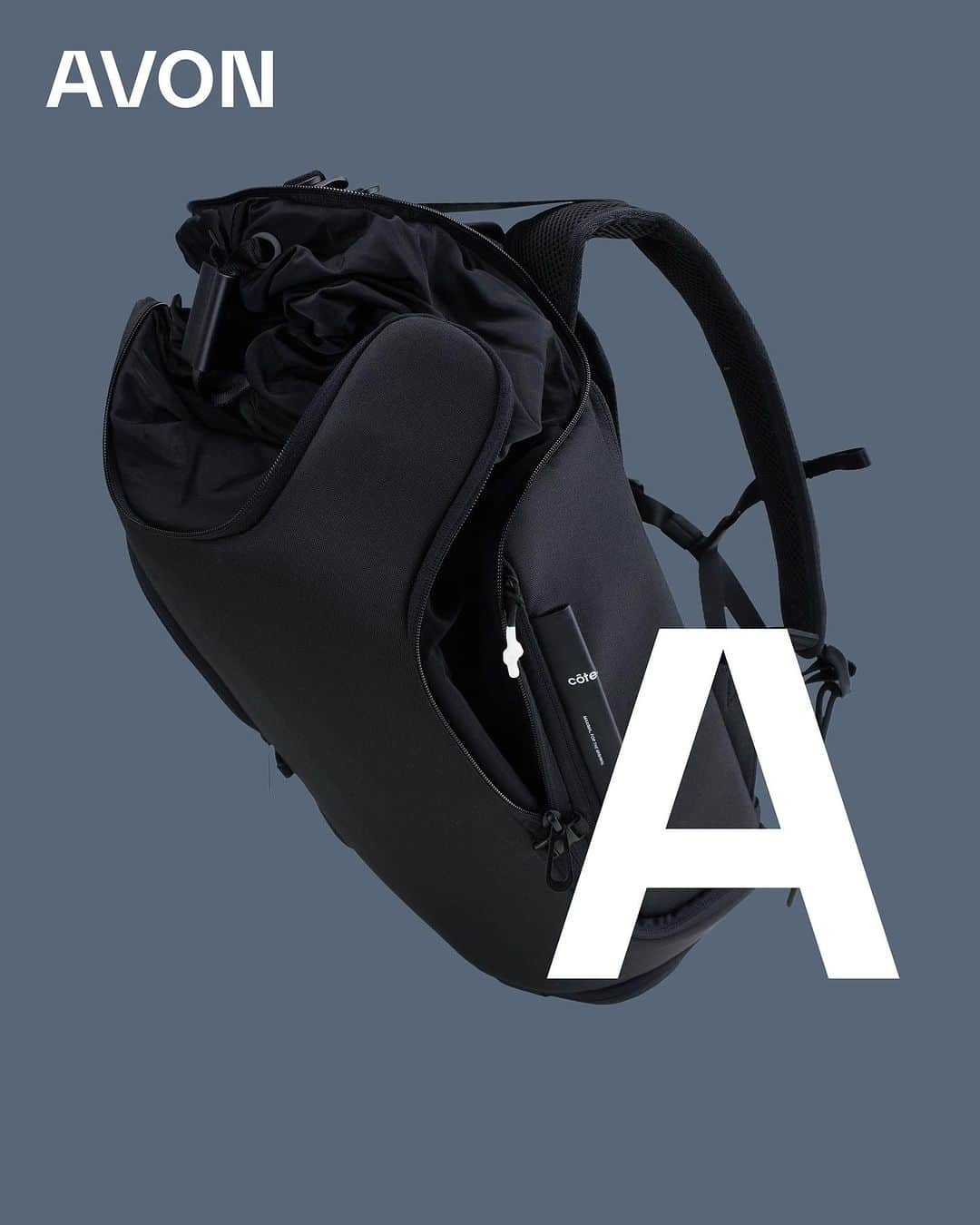 コートエシエルのインスタグラム：「The AVON is crafted from supple cowhide leather that softens and mellows in tandem with the wearer’s journey.  Stay tuned for our next ‘In Motion’ post which details the uses and teas for ability of the AVON backpack.  Available to purchase from www.coteetciel.com」