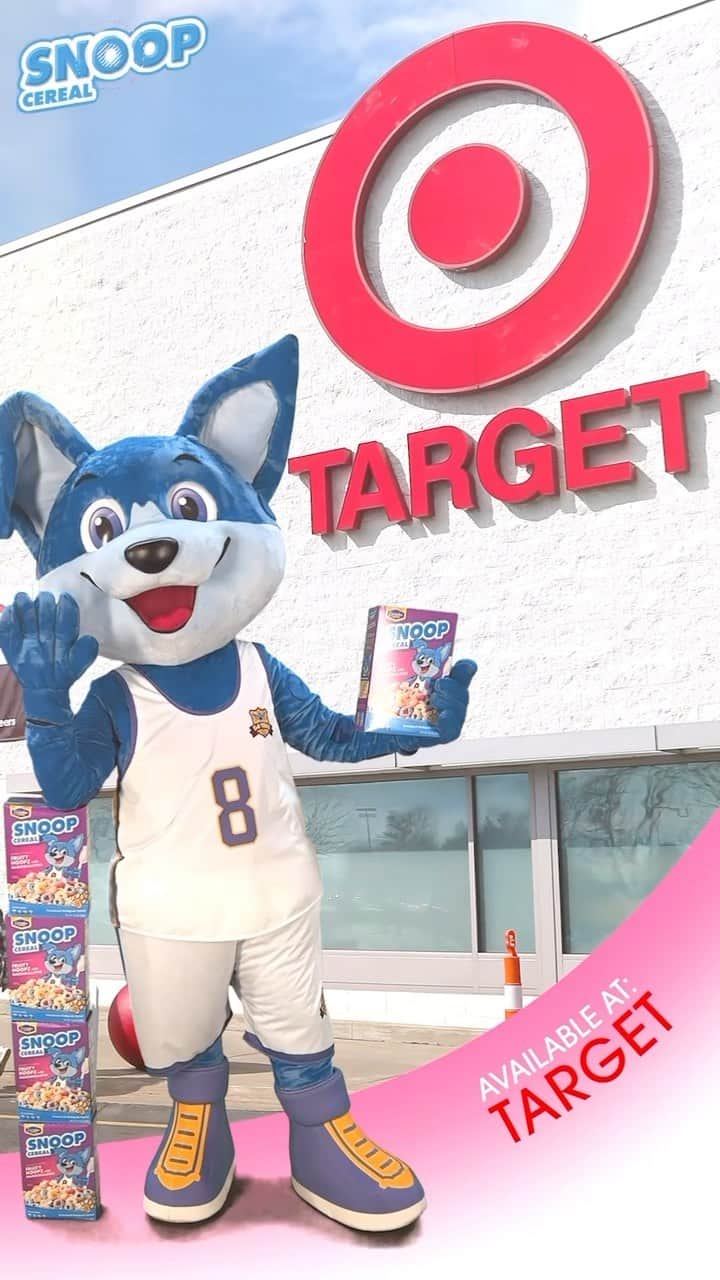 スヌープ・ドッグのインスタグラム：「@snoopcereal available @target salute to the buyers that believes in Broadus Foods. @masterp @post_cereals」