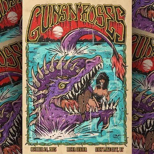 Guns N' Rosesのインスタグラム：「Salt Lake City, it all started in ‘88. We’re back for the sixth time tonight! Who’s comin’ out?」