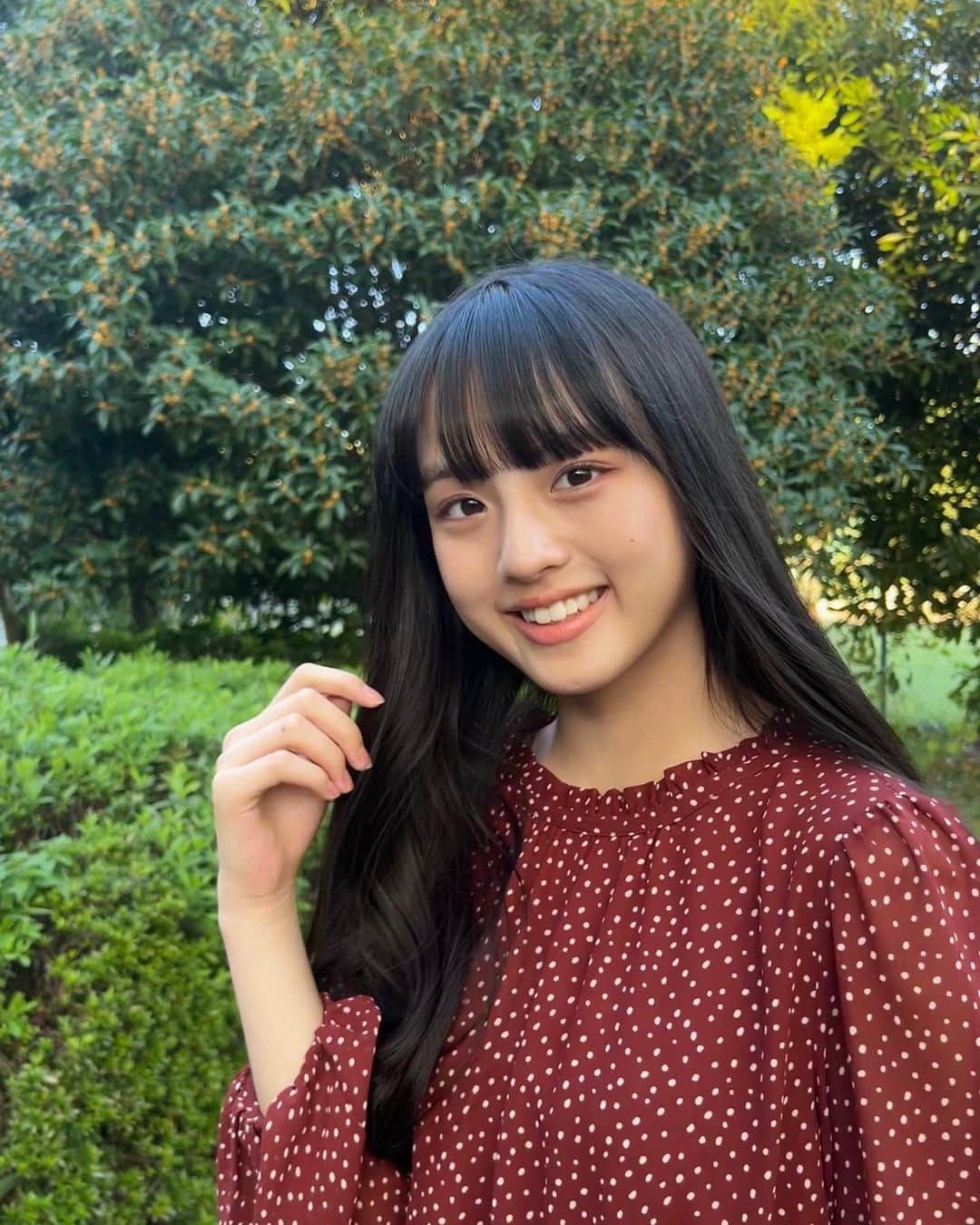 竹下優名さんのインスタグラム写真 - (竹下優名Instagram)「ドット柄🍓  #あき #jc2#09」10月25日 10時00分 - yu_na0114.official