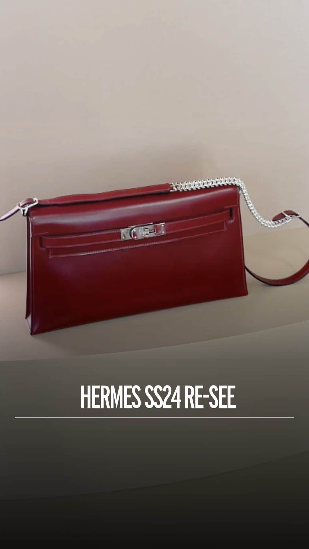 Fashion Weekのインスタグラム：「It’s the details for us 🖤 Monochrome color palettes, refined silhouettes, experimentation with leather and a proximity to nature makeup #Hermes’ SS24 collection.   Video courtesy of @elenikallas」