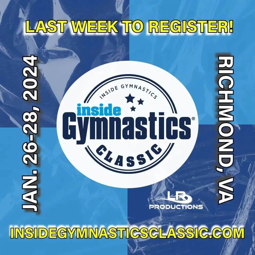 Inside Gymnasticsさんのインスタグラム写真 - (Inside GymnasticsInstagram)「➡️ Last Week to Register!!! Join us in January at the first-ever Inside Gymnastics Classic! Champions will be crowned and scholarships awarded! Walk the red carpet and be featured in Inside Gymnastics magazine!  ➡️ For all of the Info & Registration see Insidegymnasticsclassic.com」10月25日 4時27分 - insidegym