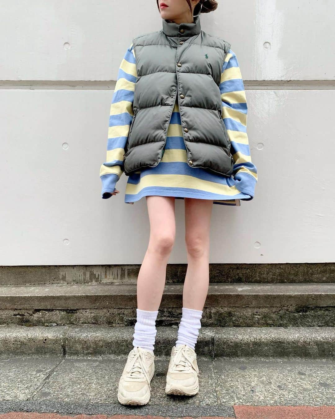 birthdeathのインスタグラム：「New Arrivals  90's Polo Ralph Lauren Reversible down vest  90's Polo Ralph Lauren Rugby shirt  #birthdeath #vintage」