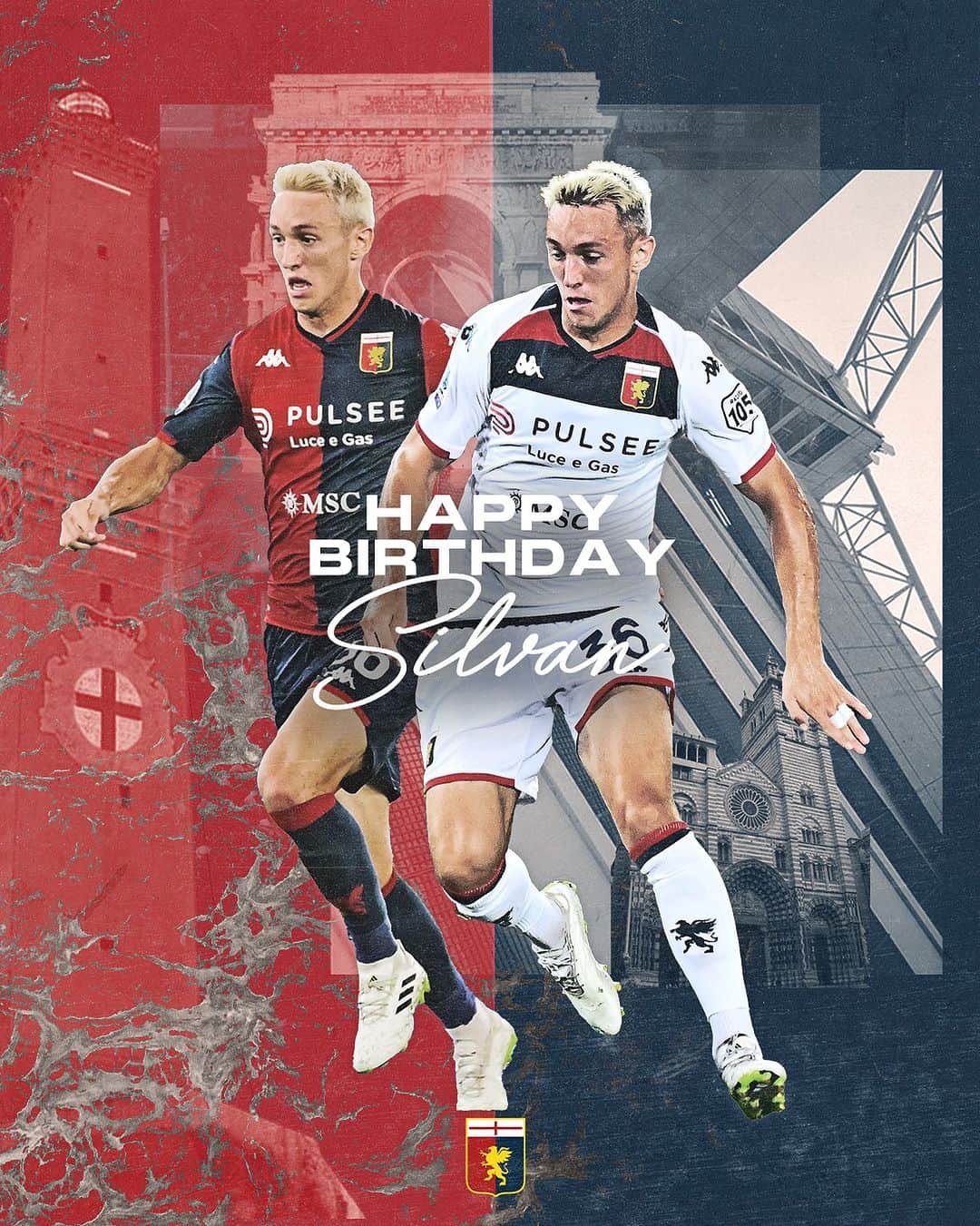 のインスタグラム：「🎂 Buon compleanno, Silvan! 🔴🔵」