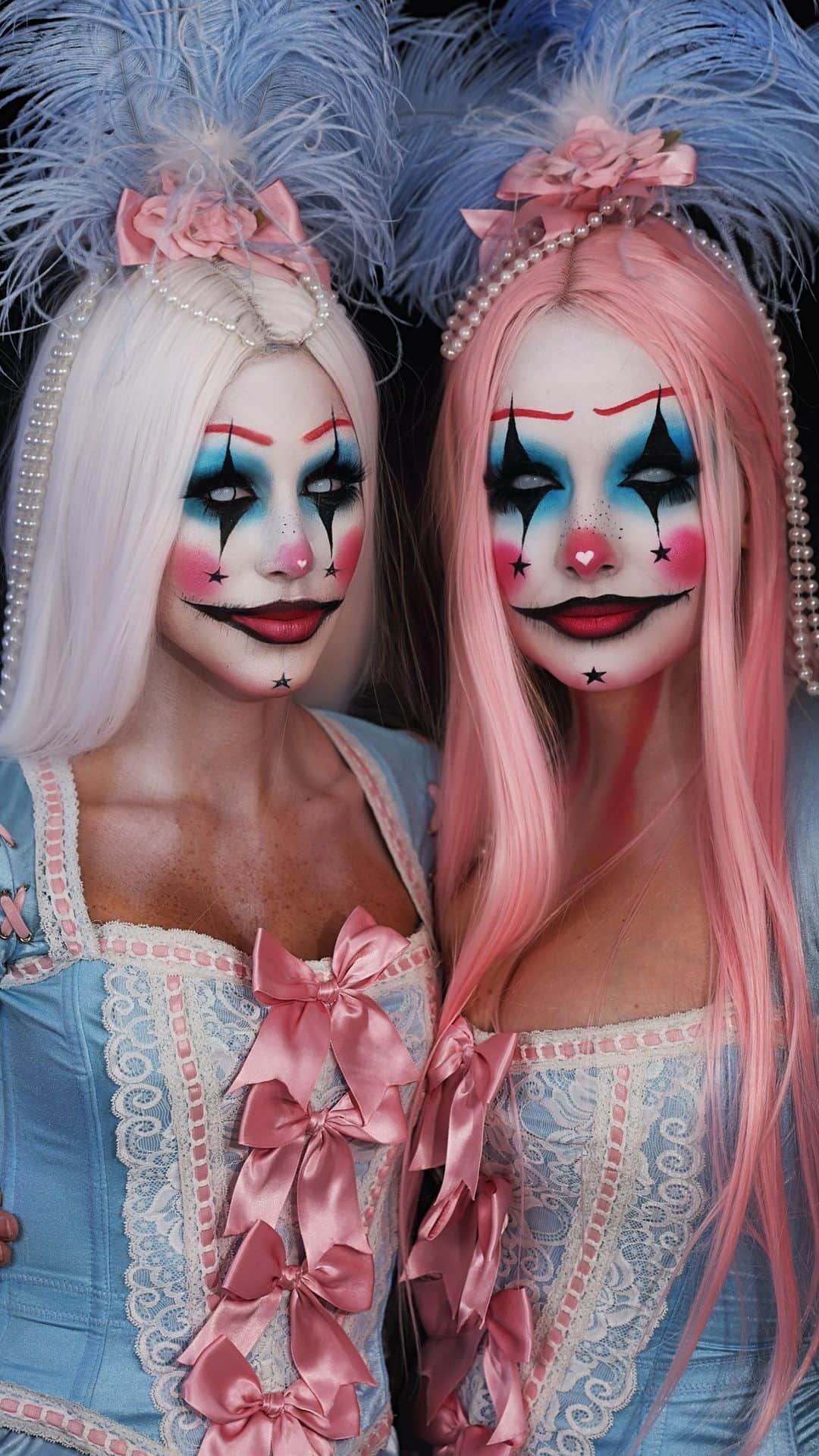 マリ・マリアのインスタグラム：「Por essa vocês não esperavam né @jessicacardoso ? Que grande palhaçada 🎃 quem gostou?  Look: @breshowfantasias」