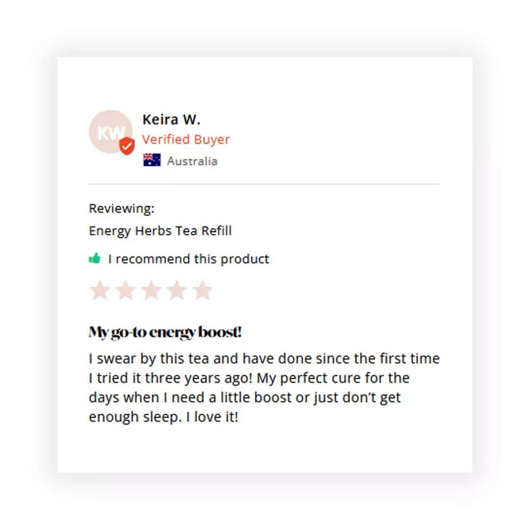 Your Teaのインスタグラム：「Our Energy Herbs Tea is a unique blend of Chinese Herbs that aims to support the body naturally, without the use of artificial stimulants. In fact Energy Tea does not contain ‘stimulants’, meaning this blend will not cause a peak and drop in energy levels. Instead, it works on the root cause of exhaustion; namely the digestive system and adrenal system. Ultimately, allowing for the correct growth and accumulation of energy via restoration of the system as a whole.」