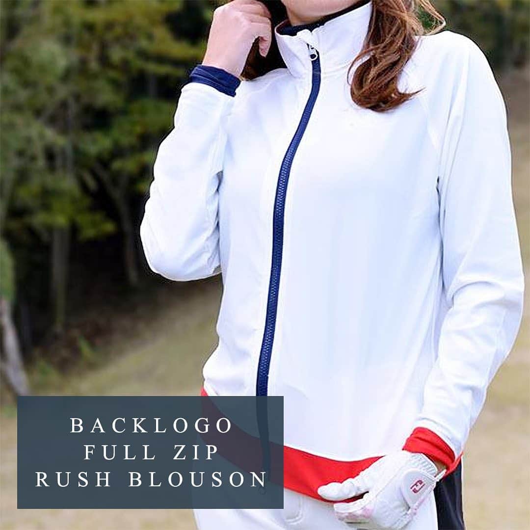のインスタグラム：「☆  --------------------------------  ★ BACKLOGO FULL ZIP RUSH BLOUSON ★  サラッとした肌触りの良い生地で、スイングの邪魔をしない伸縮性のあるラッシュブルゾン。 薄手なので肌寒くなり始めたこの時期におすすめです！ 袖口と裾のトリコロールカラーが差し色になります☆  --------------------------------  ★ オンラインショップにてSALE開催中 ★ こちらの商品も対象です！ プロフィールのURLから是非お越しください☺︎☆  --------------------------------  販売店一覧  愛知県 セントクリークGC スズキゴルフ パインズGC  岐阜県 スプリングフィールドGC レイクグリーンGC  福岡県 ゴルフウェアショップ825 ザ・クイーンズヒルGC  大分県 G's Factory  宮崎県 ゴルフギャラリーTAKUMI  --------------------------------  #pga #lpga #ゴルフ #ゴルフウエア #ゴルフウェア #ゴルフ女子 #ゴルフ男子 #ゴルフ好き #ユニセックス #ユニセックスコーデ #カップルコーデ #ファイブスター #ファッション #アパレル #ゴルフアパレル #星 #5 #aw  #アウター  #ジップブルゾン  #薄手ブルゾン  #フルジップ  #golf #fivestar #five #star #골프  #高尔夫」