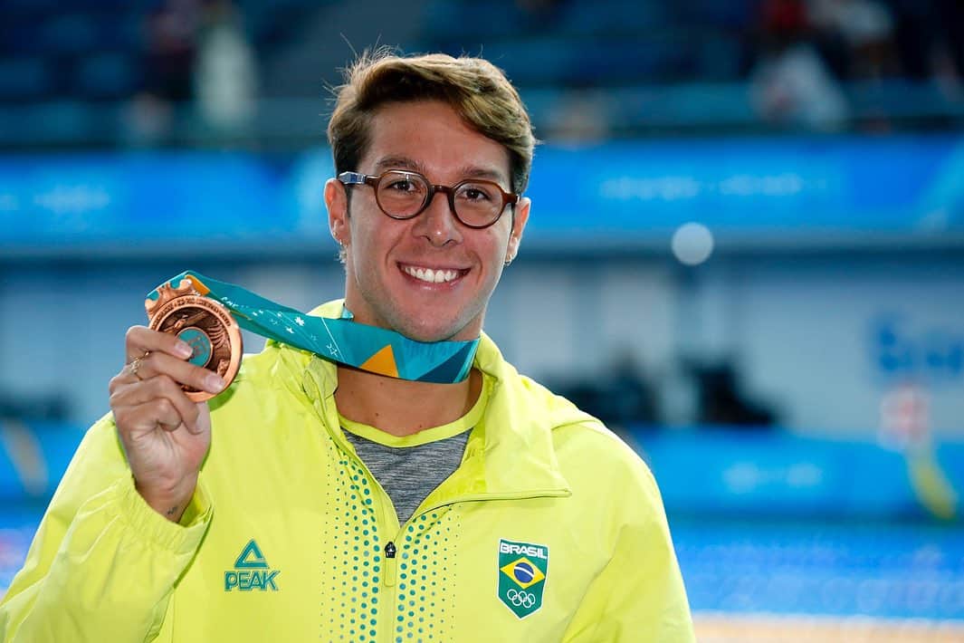 ブランドン・アルメイダのインスタグラム：「3º Panamericano medalhando nesta prova. Obrigado à todos pela torcida 💚💛🇧🇷」