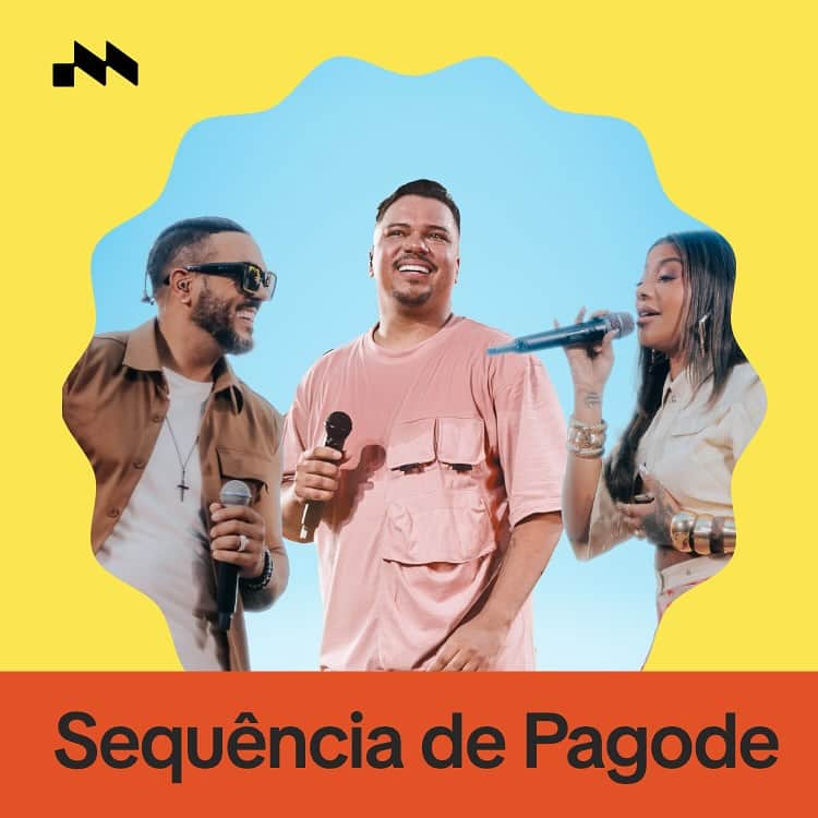 Sorriso Marotoのインスタグラム：「Olha turma, foi até difícil carregar essa capa por aqui de tão pesada! 😜😅  Reuniram Sorriso + @belo + @ludmilla na capa da playlist Sequência de Pagode do @tiktokmusicbr. Corre agora pra ouvir, o link tá nos stories! 🫶🏽🎶」