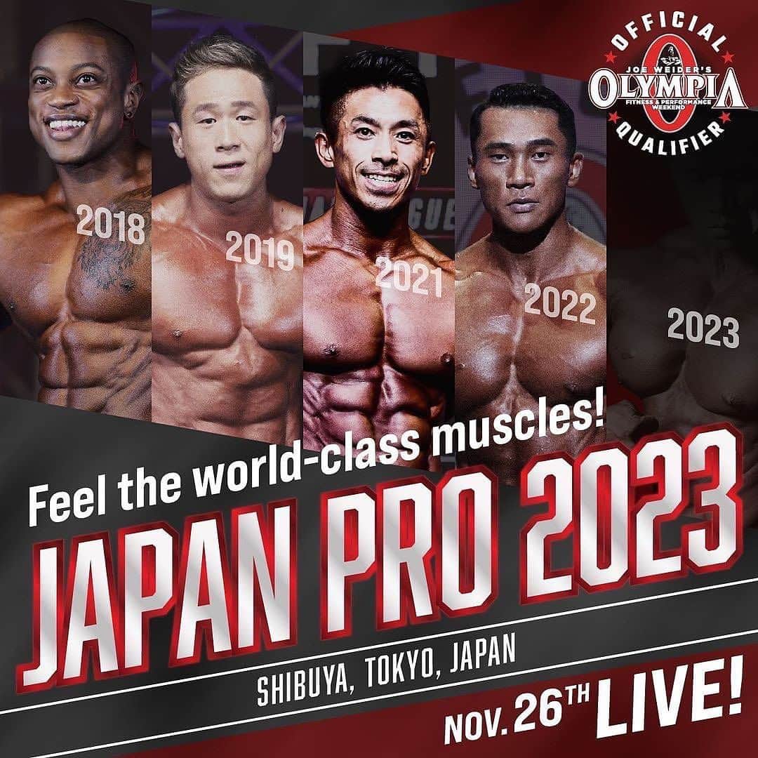 Hidetada Yamagishiさんのインスタグラム写真 - (Hidetada YamagishiInstagram)「Who’s coming to Tokyo⁉️  Repost from @ifbb_pro_league_japan_pro • IFBB Professional League Pro Show ～VEATM PRESENTS～ 『JAPAN PRO 2023』Sep.26 https://www.ifbbpro-japan.com/contests/japan-pro/ contact（Application inquiries are not here.） https://www.ifbbpro-japan.com/contact/  Please apply to the IFBB PROFESSIONAL LEAGUE Headquarters for entry.  【Prize Money】 Total Prize Money：$60,000 ・Bodybuilding Open : Total Prize Money：$30,000 ・Men’s Physique : Total Prize Money：$15,000 ・Women’s Bikini : Total Prize Money：$15,000  @ifbb_pro_league @mrolympiallc @npcnewsonlineofficialpage  Title sponsor @veatm_official  #fwj #veatm #evolgear #naturecan #gym #training #workout #fitness #TOKYO #JAPAN #IFBBPRO #muscle #EXPO #OLYMPIA #Bodybuilding #Bikini #Physique #americansupps #mrolympia #biceps #gymmotivation #bodybuilder #muscles  #personaltraining #fitnessmodel #ifbb  #open #diet #motivation #legs」10月25日 8時34分 - hideyamagishi