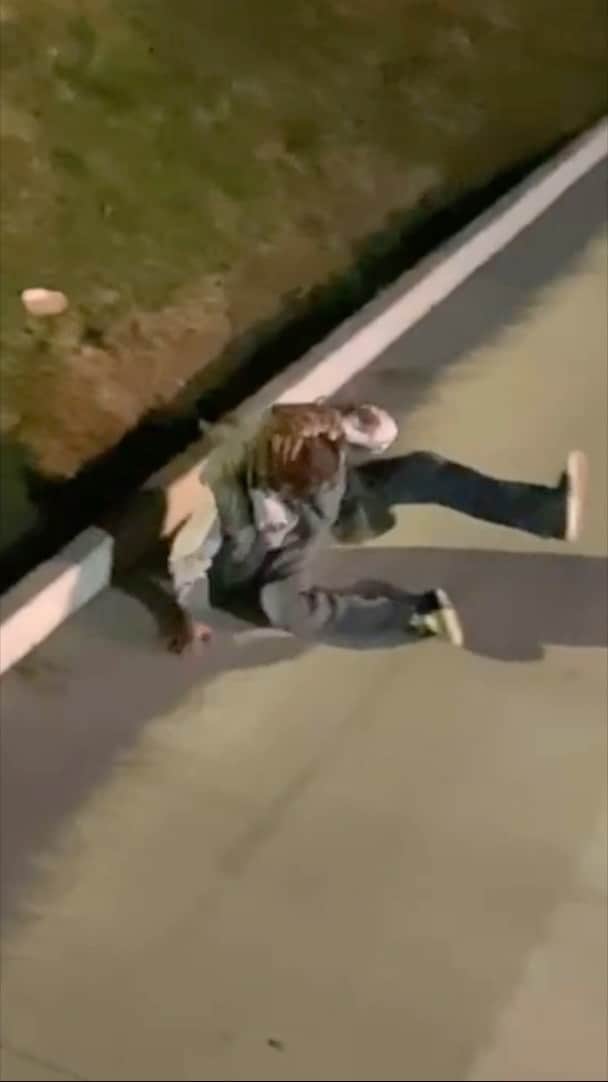 Hall Of Meatのインスタグラム：「@jalentheskater feels refreshed after this dirt bath leads to a curb stomp.  Vid from @rw.skates」